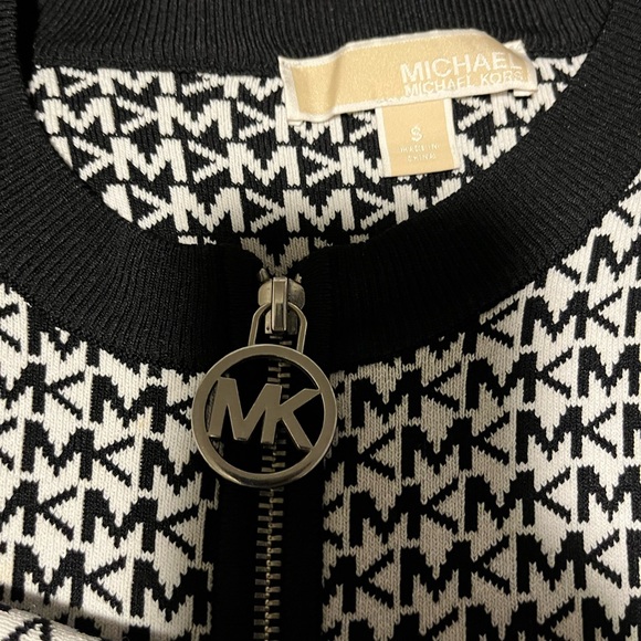Michael Kors Monochrome MK Logo Dress - Picture 3 of 4